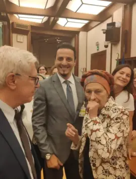 Con Emma Bonino